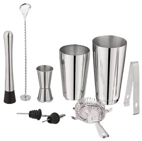Σετ κοκτέιλ Kinghoff KH 1708, 9 τεμαχίων, 600/750 ml, Inox