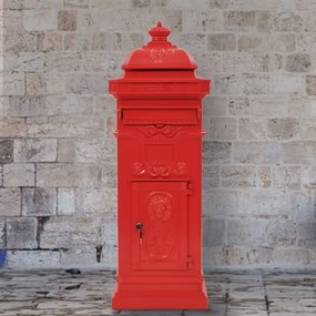 Γραμματοκιβώτιο Vintage Στιλ Κόκκινο με Αντοχή στη Σκουριά - Κόκκινο