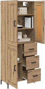 vidaXL Highboard 2 τμχ. Artisan Oak 69,5 x 34 x 180 εκ.