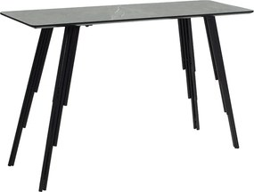 Κονσόλα Lifo pakoworld MDF ανθρακί cement-μαύρο 120x40x75εκ