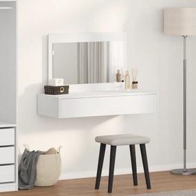 vidaXL Κρεμαστό Τραπέζι Μακιγιάζ Λευκό 100x40x70 εκ