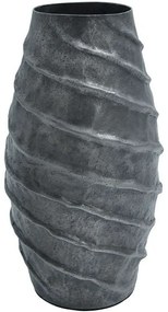 Βάζο 939-124-002 17x33cm Grey Aluminium