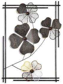 Διακοσμητικό Τοίχου Shannan 930DYU1260 50x4x70cm Multi-Black Wallity Metal