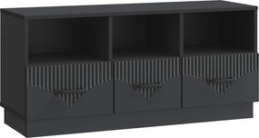 vidaXL Ντουλάπι TV 102 x 34,5 x 47 cm Μαύρο Επεξεργασμένο Ξύλο