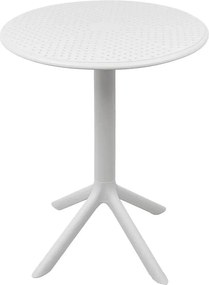 Τραπέζι Merkon pp σε λευκή απόχρωση Φ60x75εκ 60x60x75 εκ.