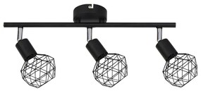 Φωτιστικό Σποτ Aca MC15613B ALADDIN Μαύρο Ματ (Black Mat)