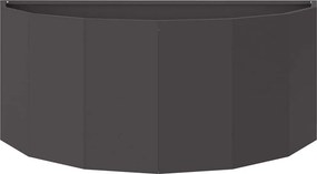 vidaXL Γλάστρα Μαύρο 90 x 45 x 35 cm Ατσάλι