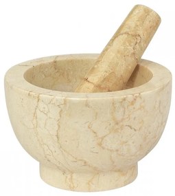 Γουδί Με Γουδοχέρι Marmor 422016 Φ13cm Beige Cilio Γρανίτης