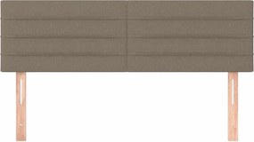 vidaXL Κεφαλάρια Ύφασμα 144x5x78/88 εκ. Taupe