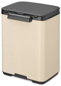 Κάδος Brabantia Bo Small 1008865, 4 L, Ομαλό και αθόρυβο άνοιγμα, Αντιολισθητική βάση, Μπεζ
