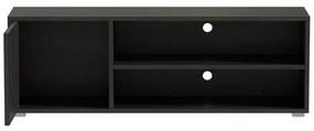 Έπιπλο τηλεόρασης Ellon pakoworld μελαμίνης μαύρο 120x40x41εκ.