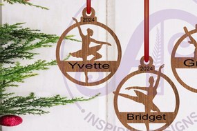 Σετ των 3 Intra απο ξύλο plywood 3mm-4mm πάχος Μπαλαρίνα Χριστουγεννιάτικο Στολίδι  Δίασταση 3x3 cm INTRAFABR-108073685