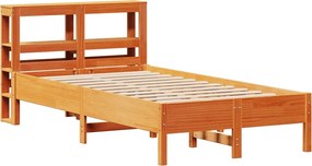 vidaXL Σκελετός Κρεβ. Χωρίς Στρώμα Καφέ Κεριού 120x190 εκ Μασίφ Πεύκο