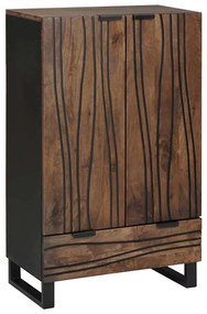 Υψηλό Κεφαλάκι Καφέ 60 x 33 x 100 εκ. Μασίφ ξύλο μάνγκο