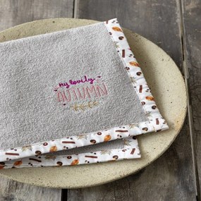 Πετσέτα Κουζίνας Lovely Autumn Grey-Multi Nima 40x40cm 100% Cotton