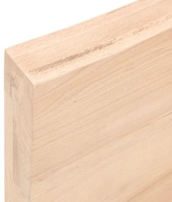 vidaXL Πάγκος Μπάνιου 100x50x(2-6) εκ. από Ακατέργαστο Μασίφ Ξύλο