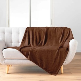 Κουβέρτα Καναπέ Fleece (125x150) L-C Nelia Choco 1613130