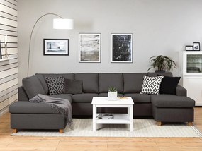 Γωνιακός Καναπές Scandinavian Choice C174, Γκρι, Δρυς, 300x195x92cm, 130 kg, Πόδια: Ξύλο | Epipla1.gr