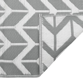 vidaXL Χαλί εξωτερικού χώρου ARAKIL γκρι 190x290 cm PP