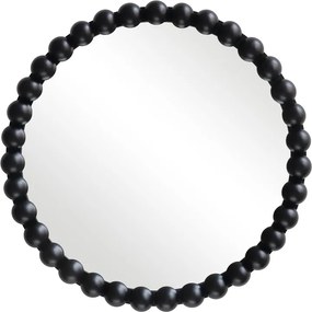 Καθρέπτης Specio pakoworld ξύλο σε μαύρη απόχρωση Φ60x4.5εκ