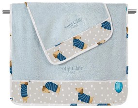 Πετσέτες Βρεφικές Pet (Σετ 2τμχ) Blue Saint Clair Σετ Πετσέτες 70x130cm 100% Cotton