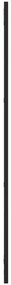 Καθρέφτης Ορθογώνιος Μαύρος 30 x 100 εκ. από Σίδερο - Μαύρο