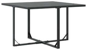 vidaXL Σέτ φαγητού για κήπο 5 pcs Μαύρο Ατσάλι