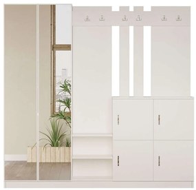 Έπιπλο Εισόδου 956LCS2831 187,2x37,5x180cm White Particle Board, Melamine