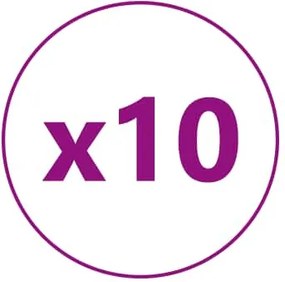 vidaXL Εξάγωνο Πλακάκι 10 τεμ. Λευκό 30 x 30 cm Πολυουρεθάνη και PET