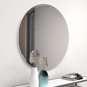 Καθρέφτης τοίχου Losta  χρώμα λευκό 60x60x2,2εκ. - 0123165