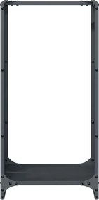 vidaXL Ράφι Καυσόξυλων Ανθρακί 40x30x80 εκ. Χάλυβας ψυχρής έλασης