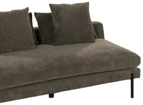 Ανάκλινδρο Riverton 696, Καφέ, 80x93x152cm, Ταπισερί, Πόδια: Μεταλλικά | Epipla1.gr