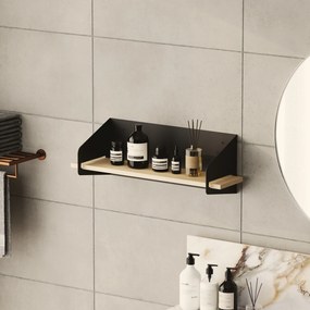 Wall Shelf Long Arm - Black Black