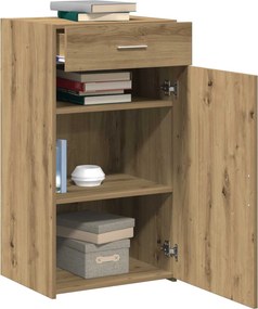 vidaXL Πλαϊνό γραφείο Artisan Oak 50 x 42,5 x 93 εκ.