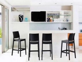 Σκαμπό Μπαρ Maya 75 Black