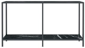 vidaXL Τραπέζι Κονσόλα Μαύρο 140 x 35 x 75,5 εκ. από Ψημένο Γυαλί