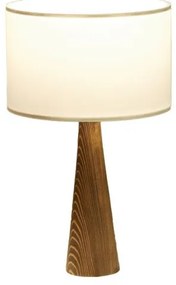 Επιτραπέζιο φωτιστικό Kalito ivory-καφέ Φ24x45εκ 202-000112 Pakoworld 202-000112 Καφέ