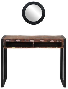 vidaXL Καθρέφτης Βεντάλια Πολύχρωμο 100x50x75 εκ. Συμπαγές Ξύλο Ανακυκλωμένο