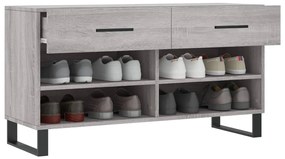 vidaXL Παπουτσοθήκη Γκρι Sonoma 102x35x55 εκ. από Επεξεργασμένο Ξύλο