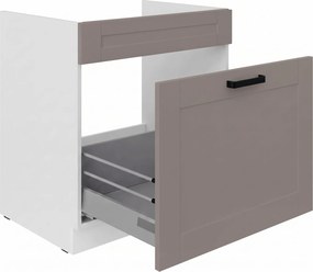 Επιδαπέδιο ντουλάπι Nelor 60 ZL 1S BB-Γκρι σπέσιαλ - Λευκό