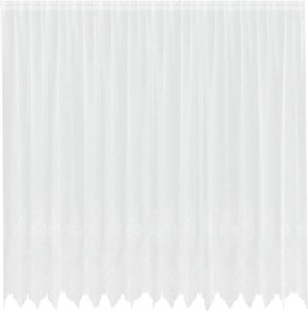 vidaXL Κουρτίνα Δαντέλας με κουρτίνες Λευκό 245 x 400 εκ Πολυεστέρας