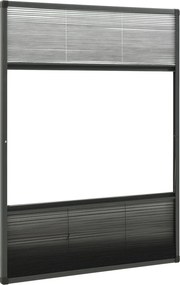 vidaXL Σήτα Παραθύρου Πλισέ με Σκίαστρο 80 x 120 εκ. Αλουμινίου