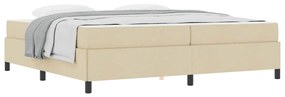 vidaXL Κρεβάτι με ελατήρια Κρέμα 200 x 200 cm