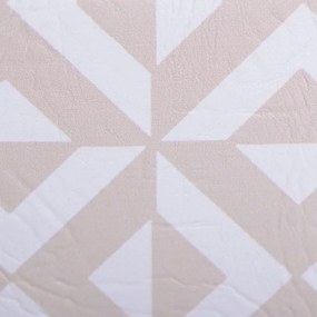 Καλάθι από δερματίνη μπεζ λευκό 20x12x15,50εκ