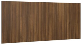 vidaXL Κεφαλάρι Κρεβατιού Καφέ Δρυς 200x1,5x80 εκ. Επεξεργασμένο Ξύλο