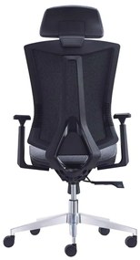 Πολυθρόνα Γραφείου Bf9600 Διευθυντή / Βάση Αλουμινίου - Ύφασμα Γκρι. Διάσταση: 68x68x120/130cm