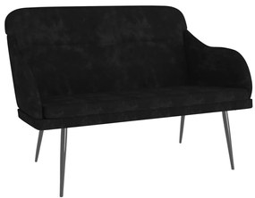 vidaXL Πάγκος Μαύρος 110x76x80 εκ. Βελούδινος