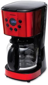 Heinner HCM-1500RDIX Καφετιέρα 900 W 1,5lt  Κόκκινο/Μαύρο