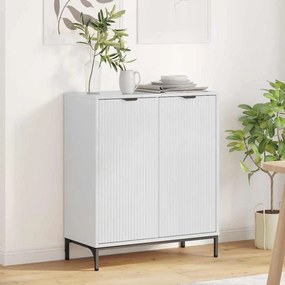 vidaXL Πλαϊνό γραφείο Υψηλής γυαλάδας λευκό 69,5 x 33 x 82 εκ.