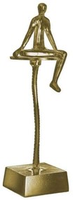Διακοσμητικό Αγαλματίδιο 3-70-062-0106 18x15x48cm Gold Inart Metal